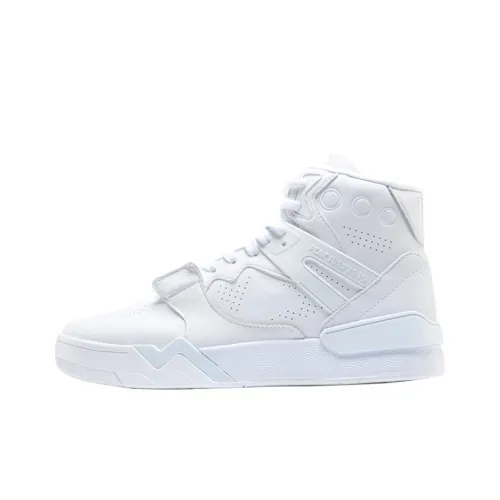 PEAK Vintage Basketball Shoes Men High-Top White