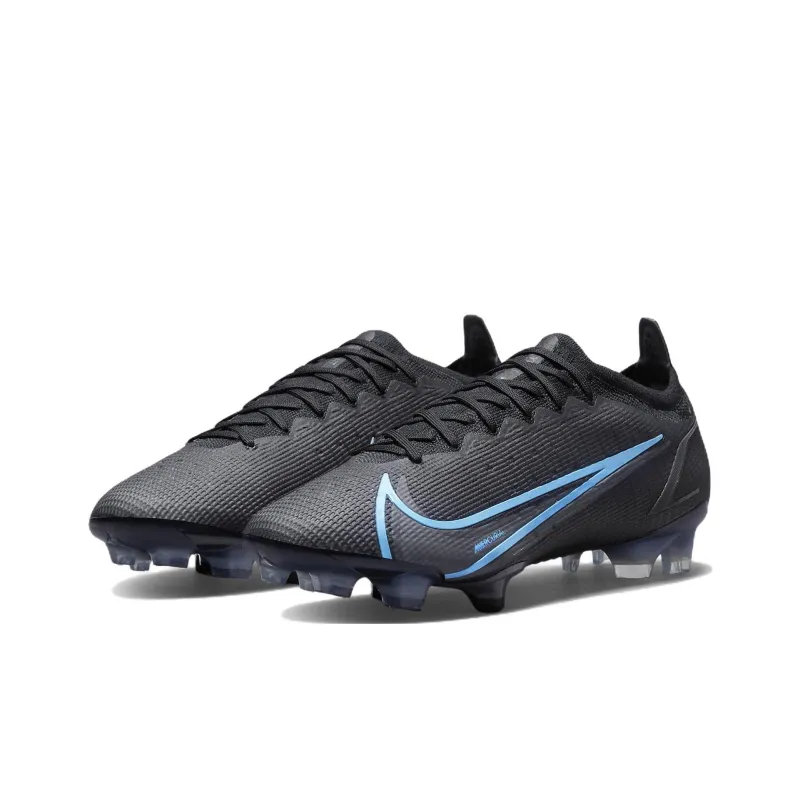 Nike Vapor 14 Elite Fg Flyknit Black Iron Grey Blue-2