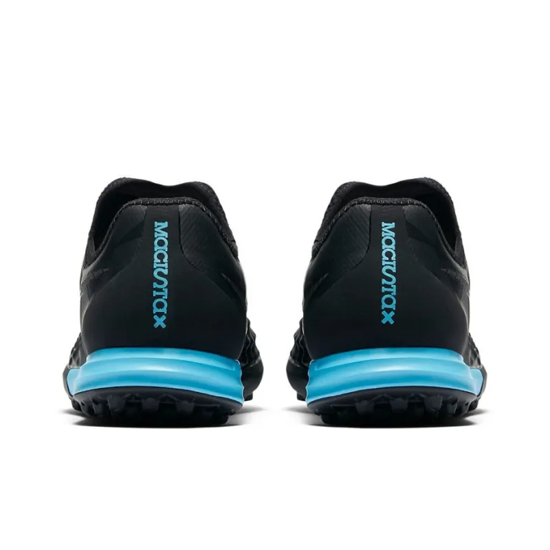 Nike TF Rubber Broken Studs Firm Ground Cushioning Anti-Slip And Wear-Resistant Soccer Shoes Men's Black Blue-4