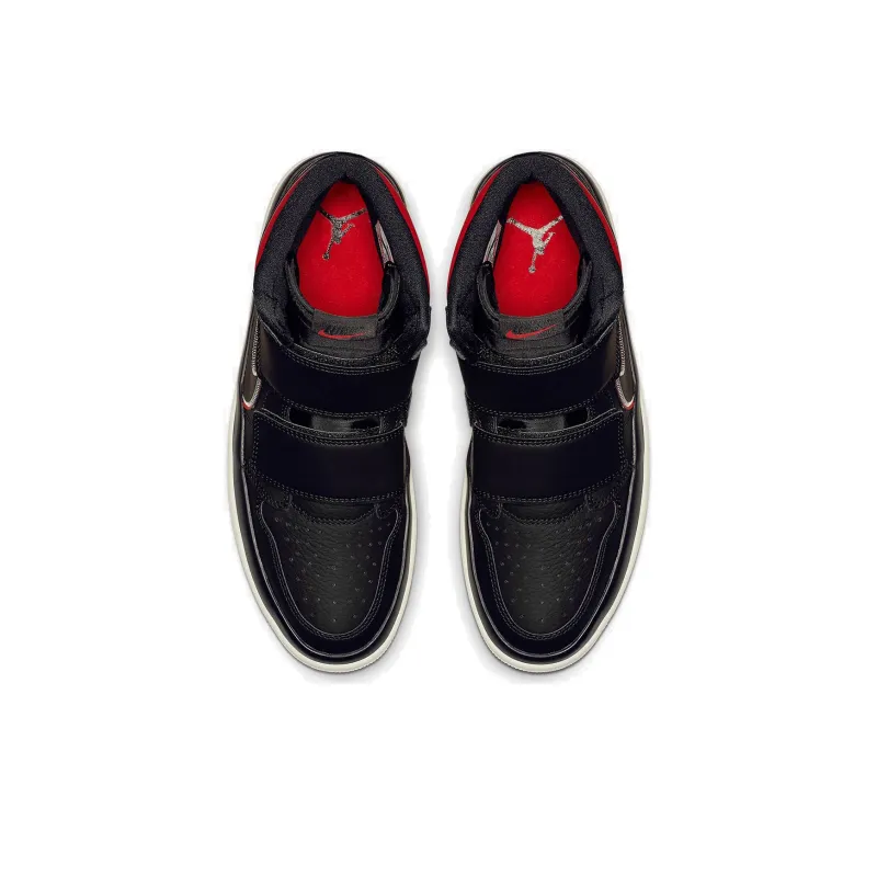 Jordan 1 Retro High Double Strap Black Gym Red-3
