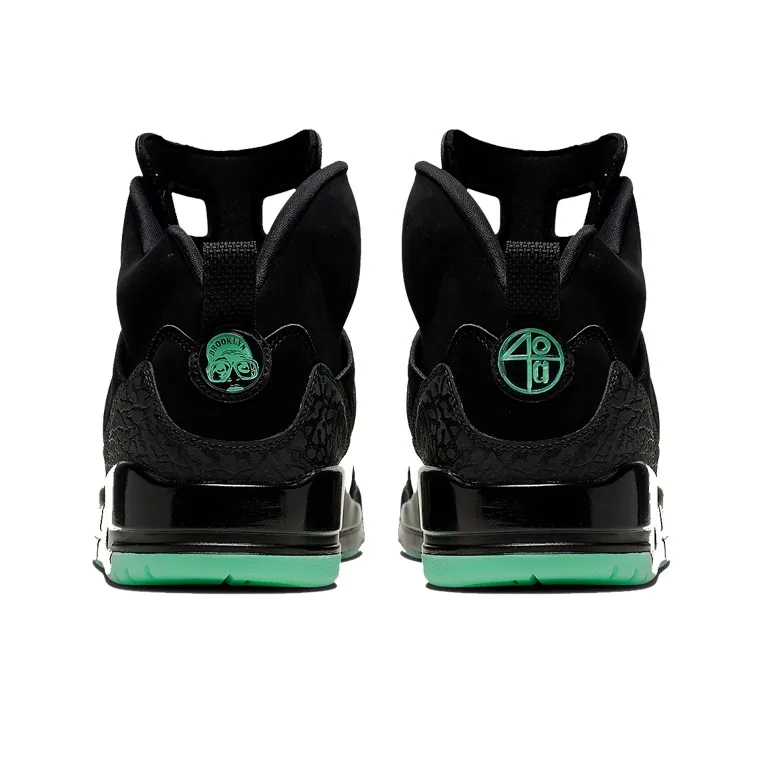 Jordan Spizike Black Green Glow-3