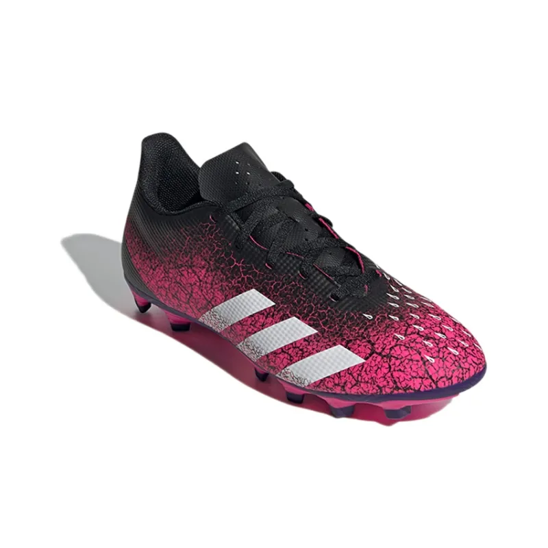 Adidas Predator Freak .4 AG Rubber Short Studs Artificial Ground Wear-Resistant Soccer Shoes Men's Pink Black-2