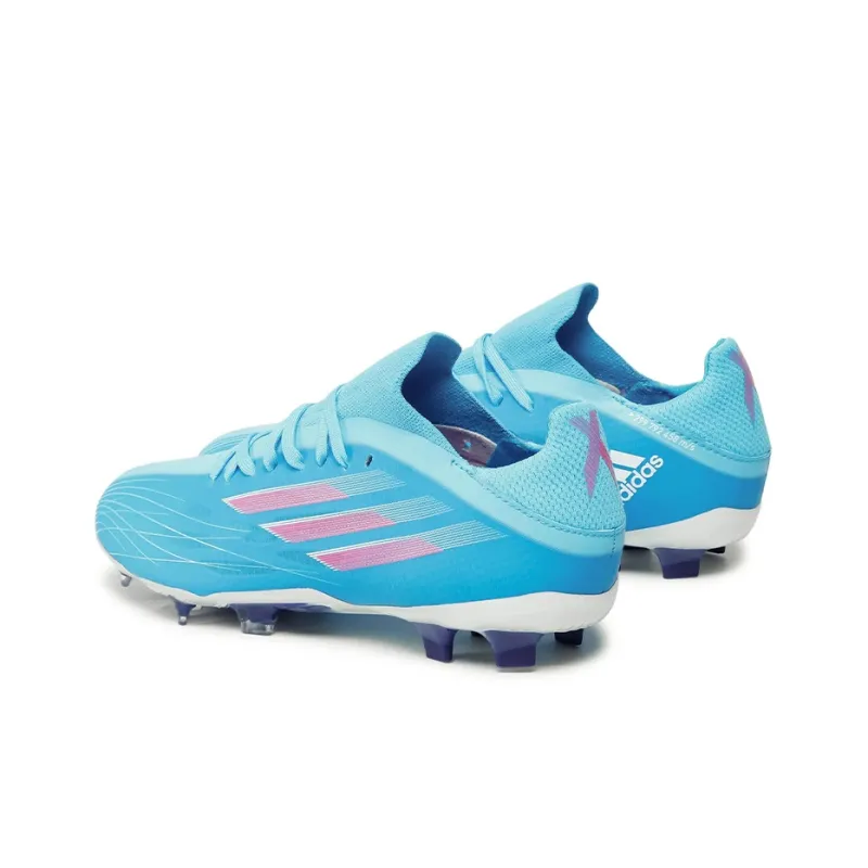 Adidas X Natural Ground Non slip Lightweight Soccer Shoes Blue-2