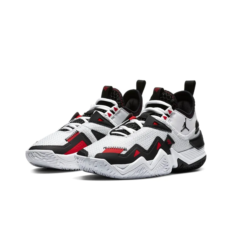 Jordan Westbrook One Take White Black University Red GS-2