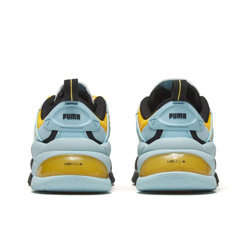 PUMA Lqdcell Omega Striped Knit 'Black Ultra Yellow'-3