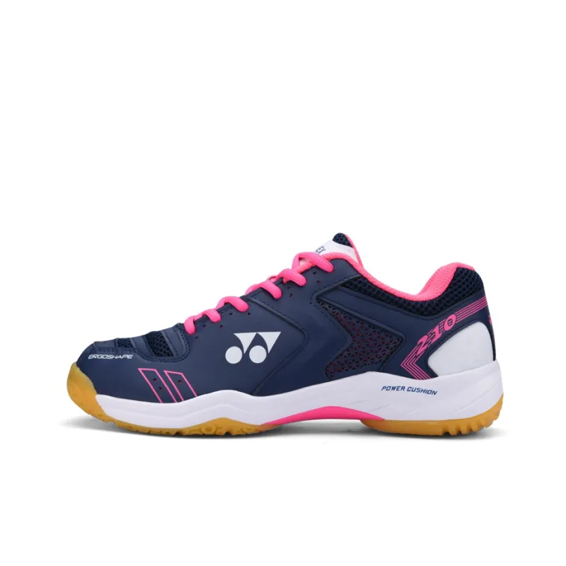 YONEX Power Cushion Badminton Shoes Unisex Low Top Navy Blue/Pink-0