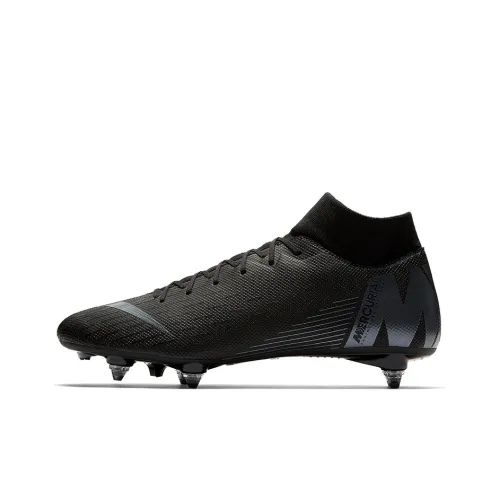 Nike Mercurial Superfly 6 Soccer Shoes Men Mid-Top Black