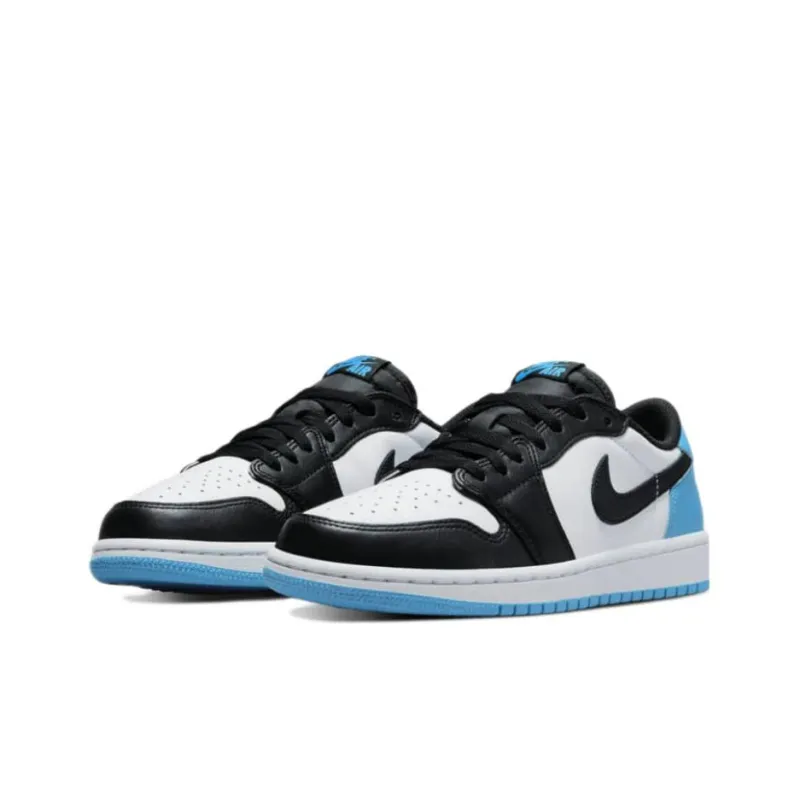 Jordan 1 Retro Low Og Black Dark Powder Blue Women's-2