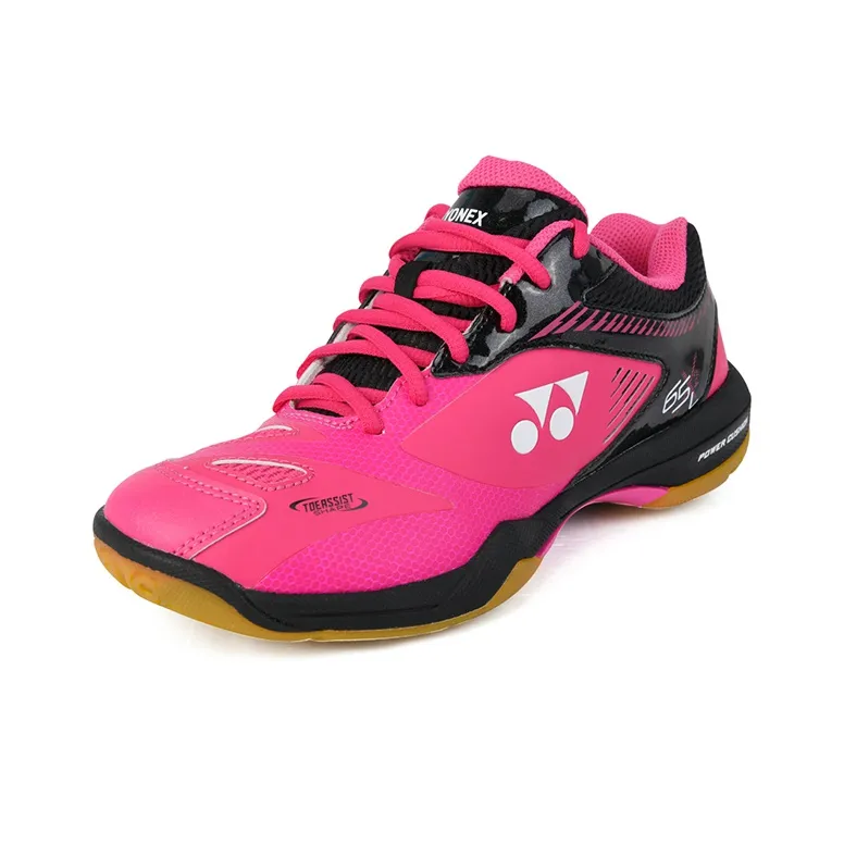 YONEX Badminton Shoes Women's Low Top Pink/Red/Black-3