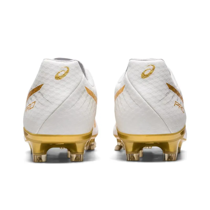 Asics DS LIGHT ACROS 2 DS Light Acros Pro 2 Durable Breathable Soccer Shoes White Gold-5