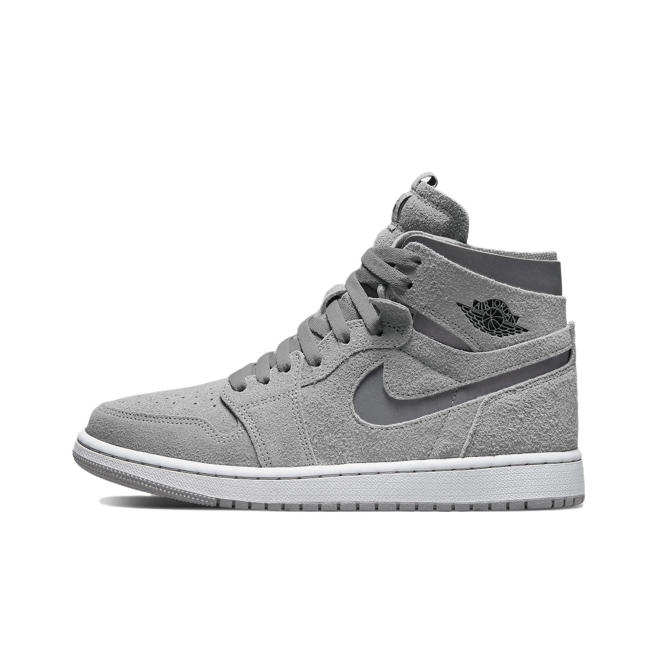 women air jordan 1 zoom cmft wmns white heather grey