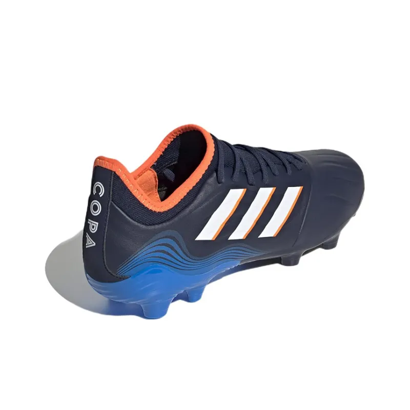 Adidas Copa Sense.3 Campo Anti-Slip And Wear-Resistant Lightweight Soccer Shoes Unisex Blue White-3
