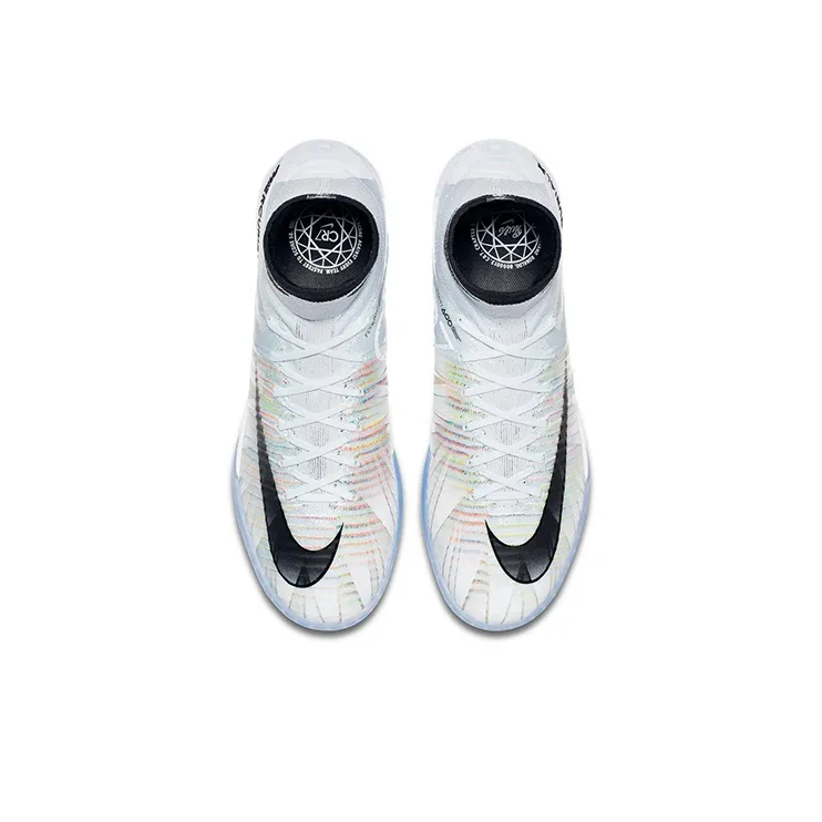 Nike Mercurialx Proximo 2 Soccer Shoes Men High-Top White/Black-3