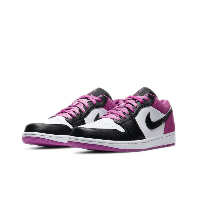 Jordan 1 Low Black Active Fuchsia-2