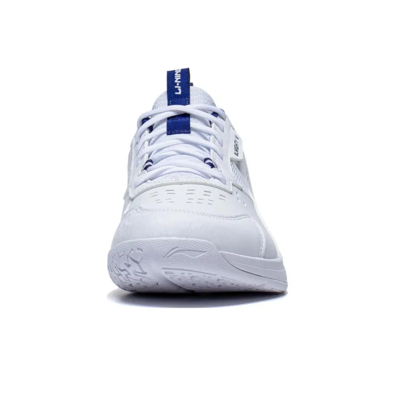 LiNing Ace V Collection Anti Slip And Wear Resistant Breathable Low Top Badminton Shoes Unisex White Blue-4