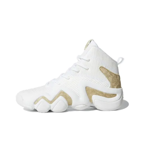 Adidas Originals Crazy 8 Vintage Basketball Shoes Unisex High-Top White/Gold