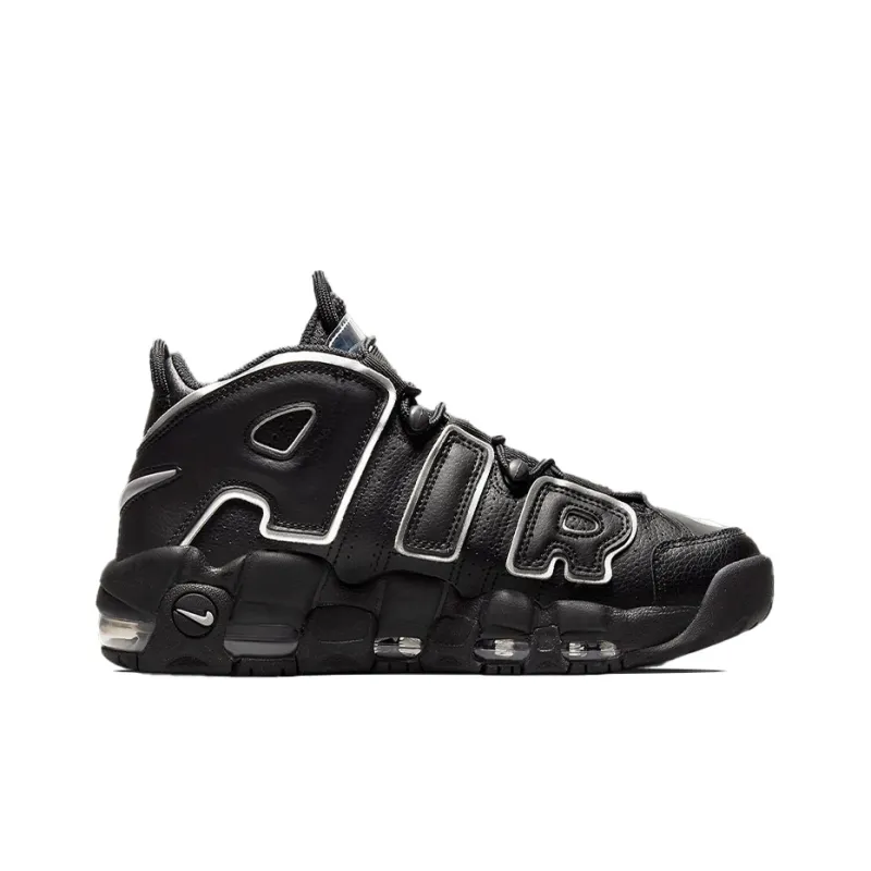 Nike Air More Uptempo Black Silver Women's-1