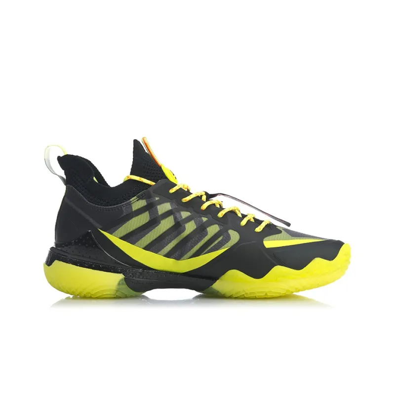 LINING Badminton Shoes Men Low Top Neon Bright Green-1