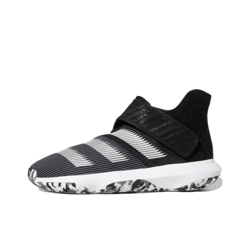 Adidas Harden B/E 3 Wear-Resistant Low-Top Vintage Basketball Shoes Men's Black White-0