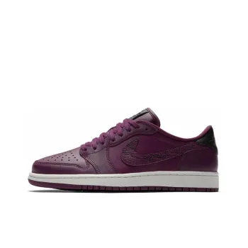 Jordan Air Jordan 1 Retro Low Cushioned Slip Resistant Low Top Vintage Basketball Shoes Women's Purple