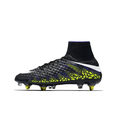 Nike Hypervenom Phelon 2 Soccer Shoes Men High-Top Black/Blue/Green