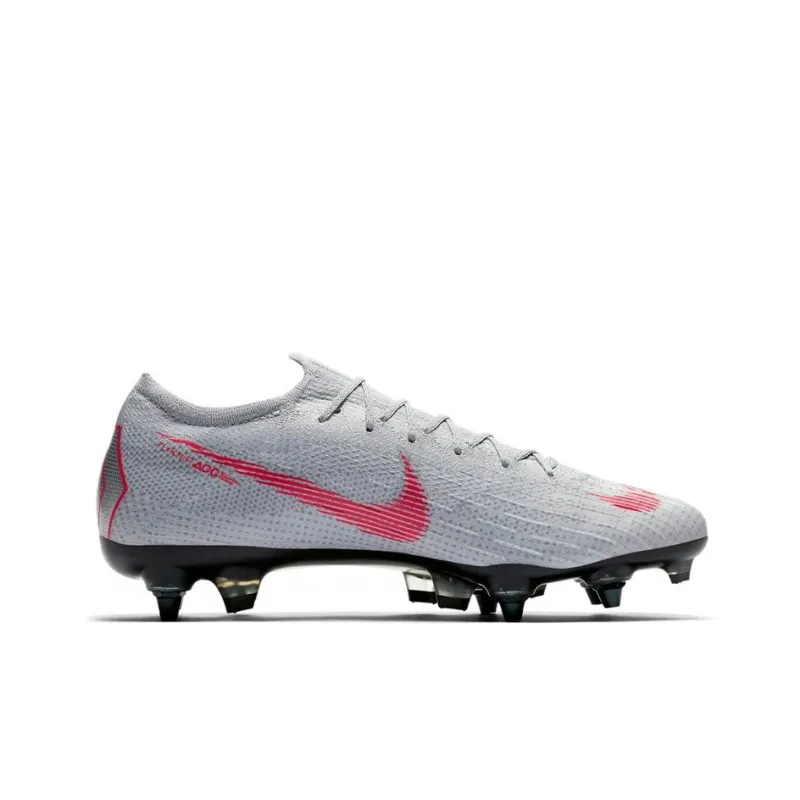 Nike Mercurial Vapor 12 Soccer Shoes Men Low-Top Gray/Pink-1