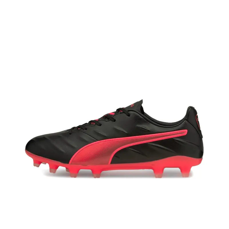 PUMA King Pro Soccer Shoes Men Low-Top Black/Red-0