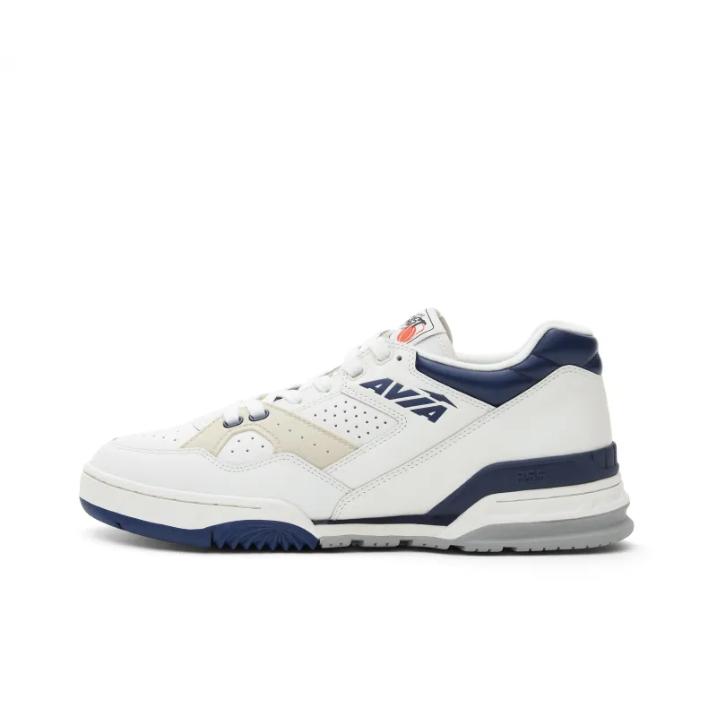 AVIA 855 Series Low Top Vintage Basketball Shoes Men's White Blue-0