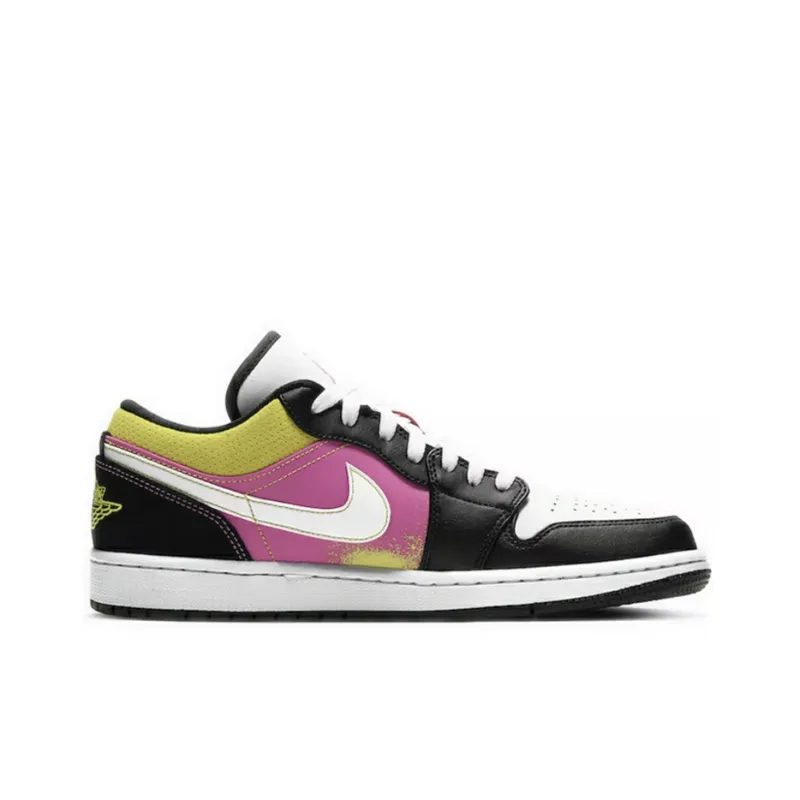 Jordan 1 Low Black Active Fuchsia Cyber-1