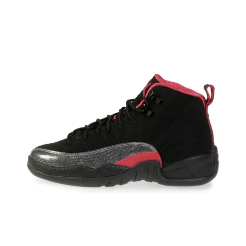 Jordan 12 Retro Black/Siren Red GS