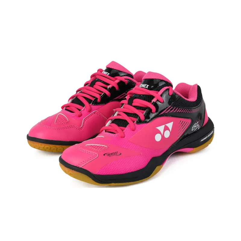 YONEX Badminton Shoes Women's Low Top Pink/Red/Black-2