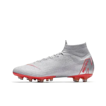 Nike Mercurial Superfly 6 Soccer Shoes Men Mid-Top Gray/Orange