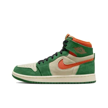 JORDAN 1 High Zoom Air Cmft 2 Pine Green Orange Blaze Women's