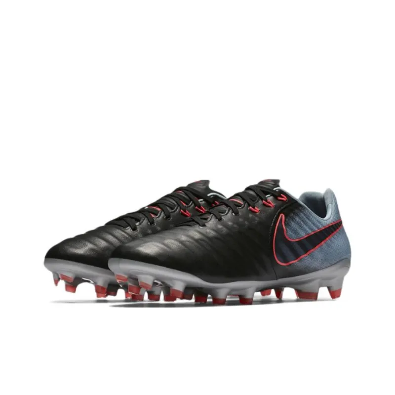 Nike Tiempo Ligera 6 FG Rubber Long Studs Cushioning Anti-Slip And Wear-Resistant Soccer Shoes-2