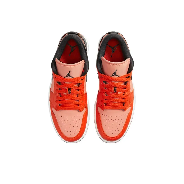 Jordan 1 Low Orange Black Women's-3