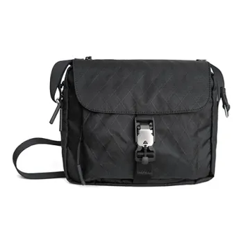 MYBRANDORIGINAL X-PAC Technical Fabric Crossbody Bag Unisex Black