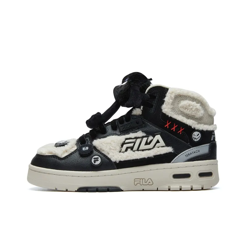 FILA FUSION Teratach Mid Top Vintage Basketball Shoes Women's Birch Tree Brown-0