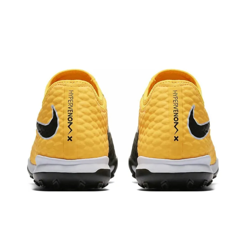 Nike TF Rubber Broken Studs Cushioning Anti Slip And Wear Resistant Soccer Shoes Men's Yellow Black-4