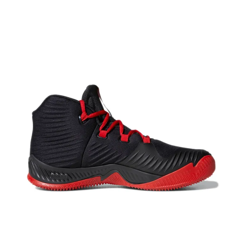 Adidas Pg 3 Anti Slip And Wear Resistant Lightweight Mid Top Vintage Basketball Shoes Men's Black Red-1