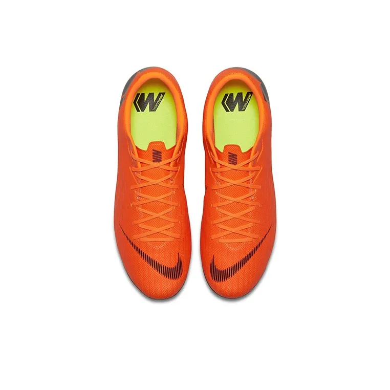 Nike Mercurial Vapor 12 Soccer Shoes Men Low-Top Orange/Black-3