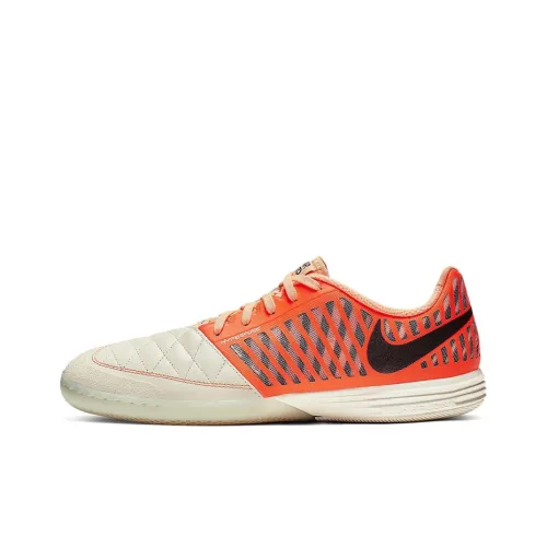 Nike Lunar Gato Soccer Shoes Men Low-Top Beige/Orange