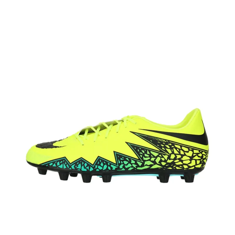 Nike Hypervenom Fatal 2 Hg Hard Ground Hard Court Soccer Cleats/Football Boot Green Black-0