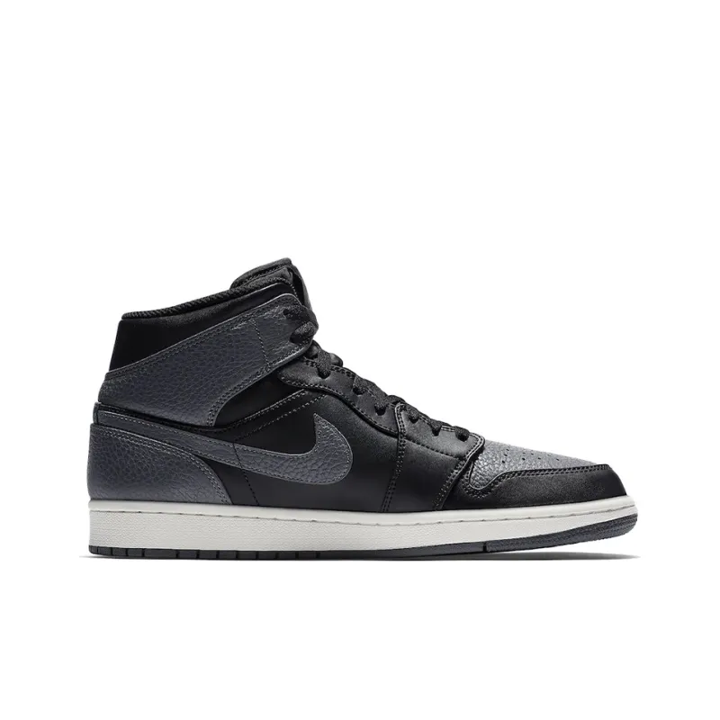 Jordan 1 Retro Mid Black Dark Grey-1