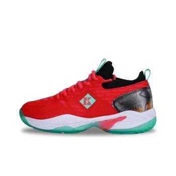 KUMPOO Badminton Shoes Unisex Low Top Red