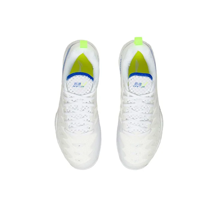 LINING Falcon 5 Badminton Shoes Unisex Low Top Standard White/Crystal Blue-3