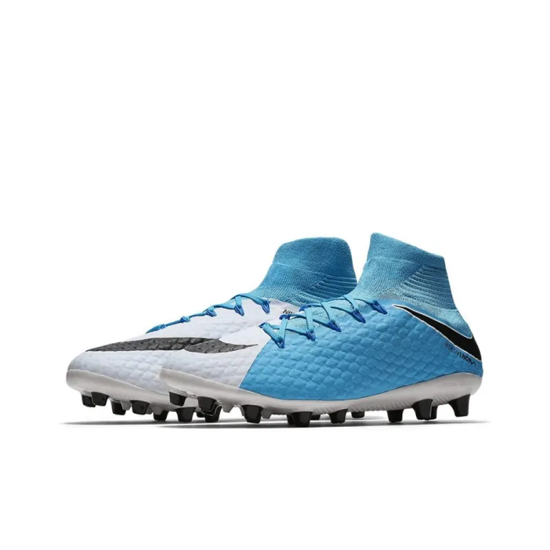 Nike Hypervenom Phantom 3 Soccer Shoes Men Mid-Top Blue/Gray-2