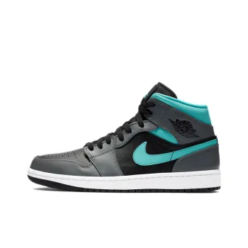 Jordan 1 Mid Grey Aqua
