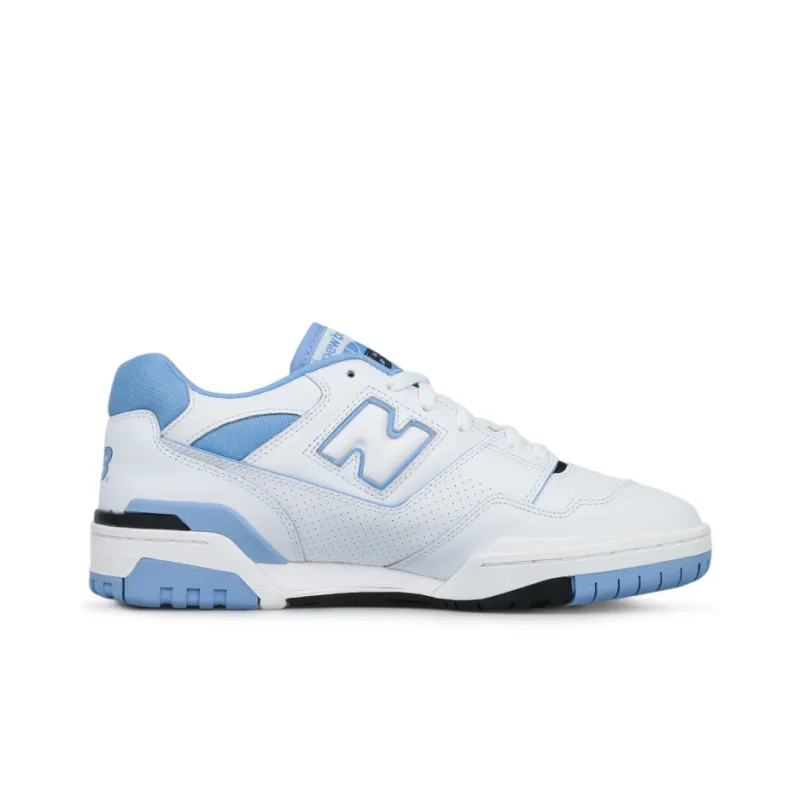 New Balance 550 Unc White University Blue-1