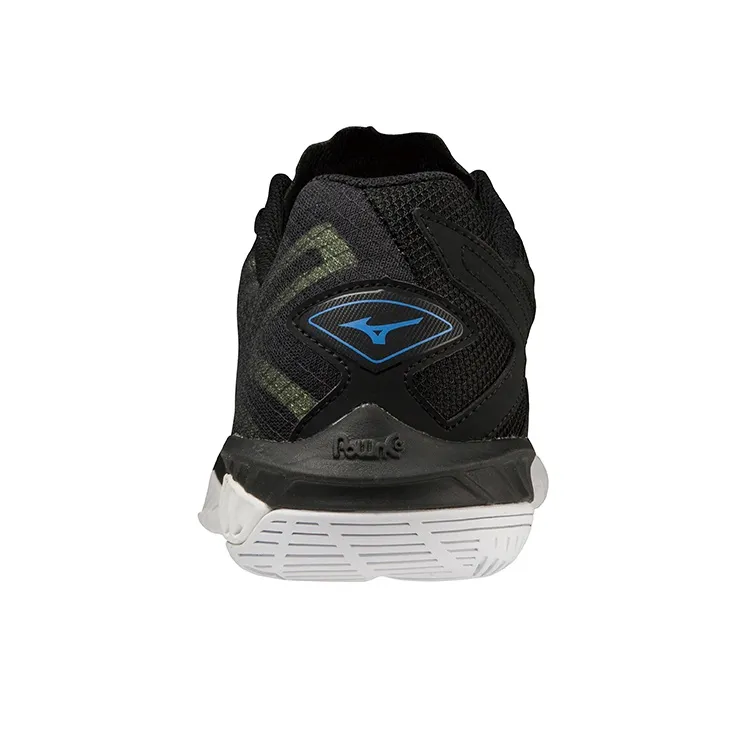 Mizuno Wave Claw Badminton Shoes Unisex Low Top Black/Blue/Yellow-3