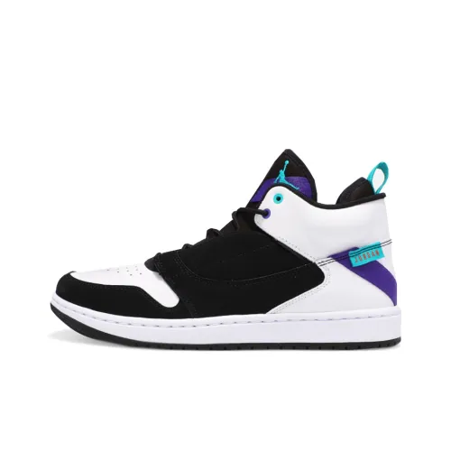 Jordan Fadeaway Black White Grape